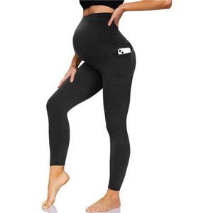 Women's Maternity Workout Leggings Over The Belly Pregnancy Stretch Yoga Pants